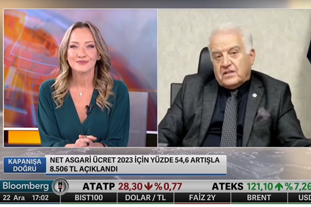 YTSO Başkanı Tahsin Becan BloombergHT kanalında canlı yayın konuğu oldu
