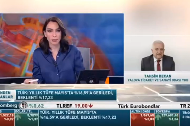 Tahsin Becan, Chairman of YTSO Board of Directors, evaluated the agenda on BloombergHT channel.