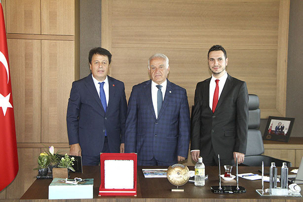 Şeref Tali, Provincial Director of Culture and Tourism, and Provincial Director of Social Solidarity and Assistance Foundation Muhammet Edip Özyılmaz visited our room.