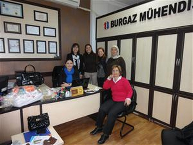 Yeni üyemiz Seyhan Bakkal'ın İşyeri Burgaz Mühendisliği ziyaret ettik