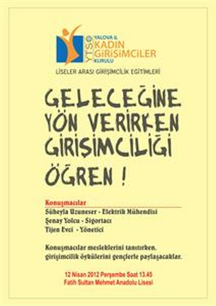 LİSELER ARASI GİRİŞİMCİLİK EĞİTİMLERİ PROJESİ