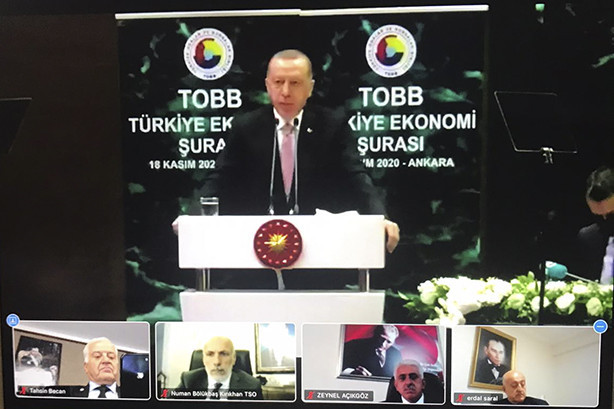 YTSO Başkanı Tahsin Becan, Cumhurbaşkanı Recep Tayyip Erdoğan’ın katılımıyla TOBB’da yapılan Ekonomi Şurasına katıldı.